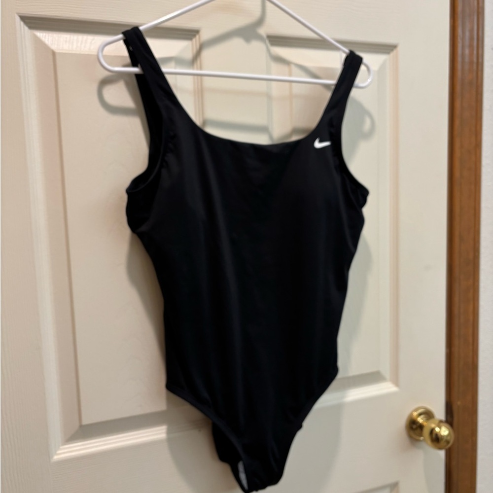 Nike Classic Black Athletic Swimsuit Women Size Large